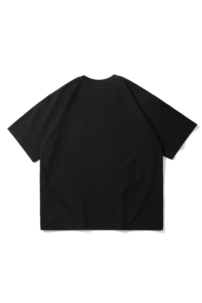 Embroidery Chest Pocket Tee In Black
