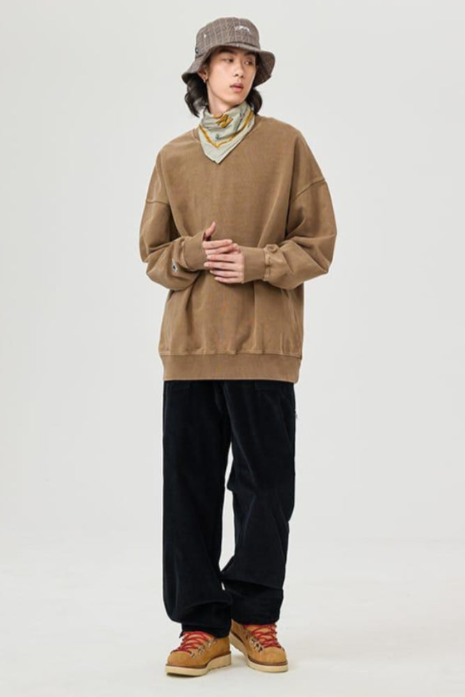 Black Armada Sweatshirt in Camel