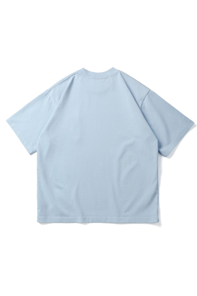 Embroidery Chest Pocket Tee In Blue