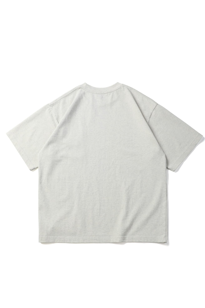 Embroidery Chest Pocket Tee In Grey
