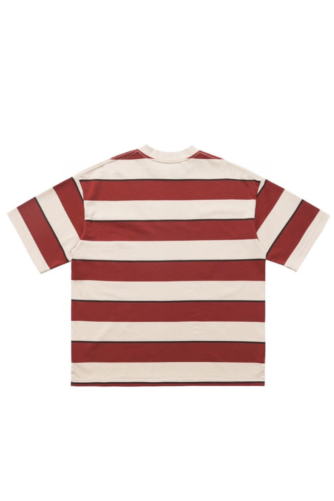 Strip Tee In Red