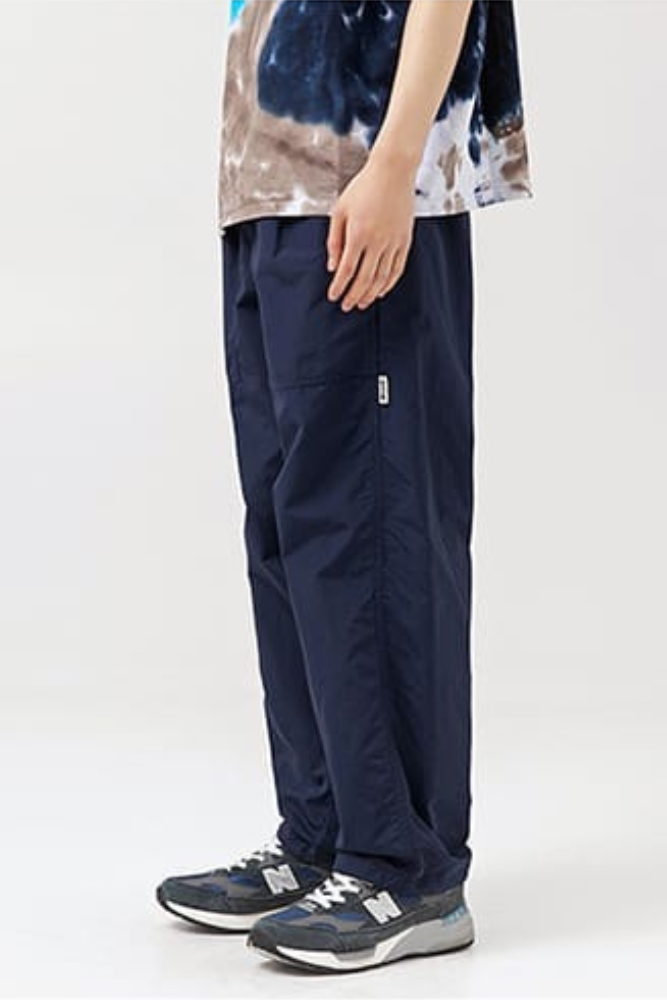 Windbreaker Loose Pants In Blue
