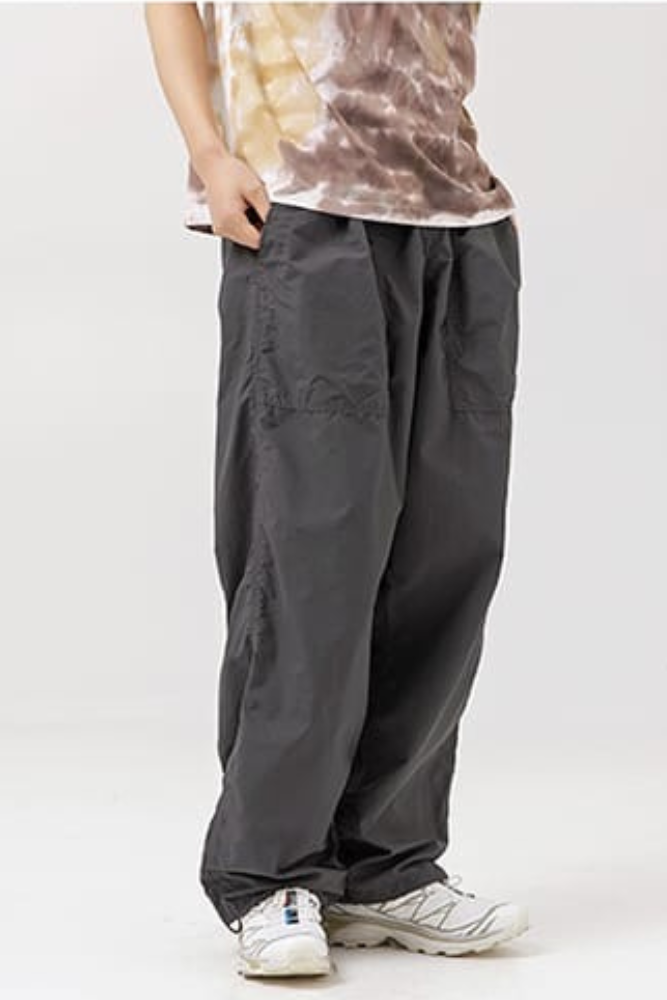 Windbreaker Loose Pants In Grey
