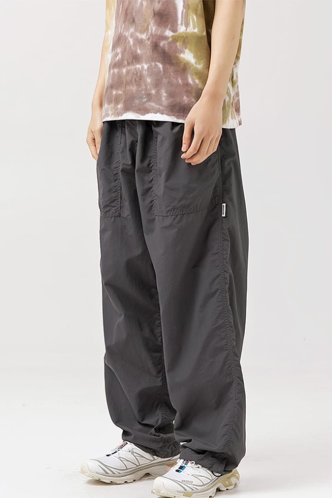 Windbreaker Loose Pants In Grey
