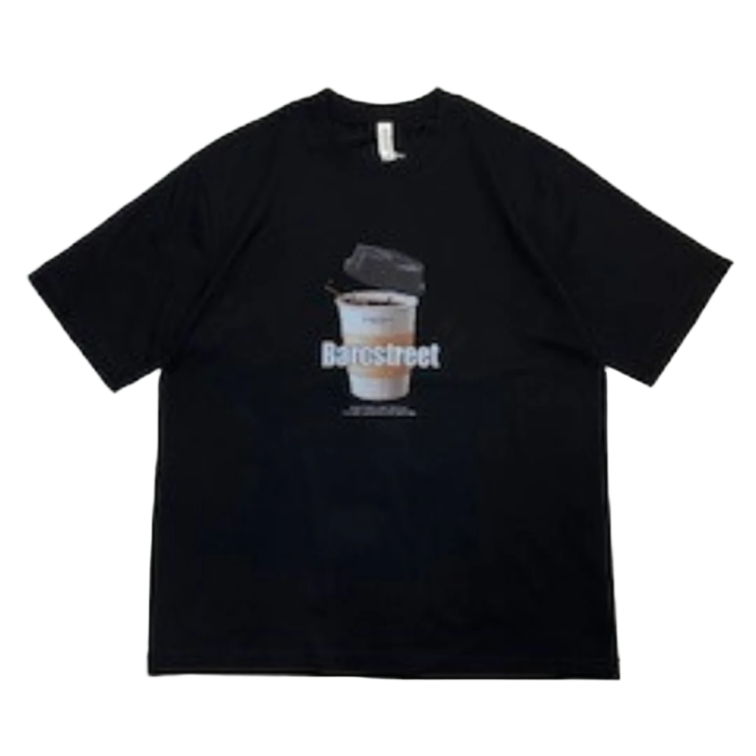 Barcstreet Print Short-Sleeve T-Shirt In Black