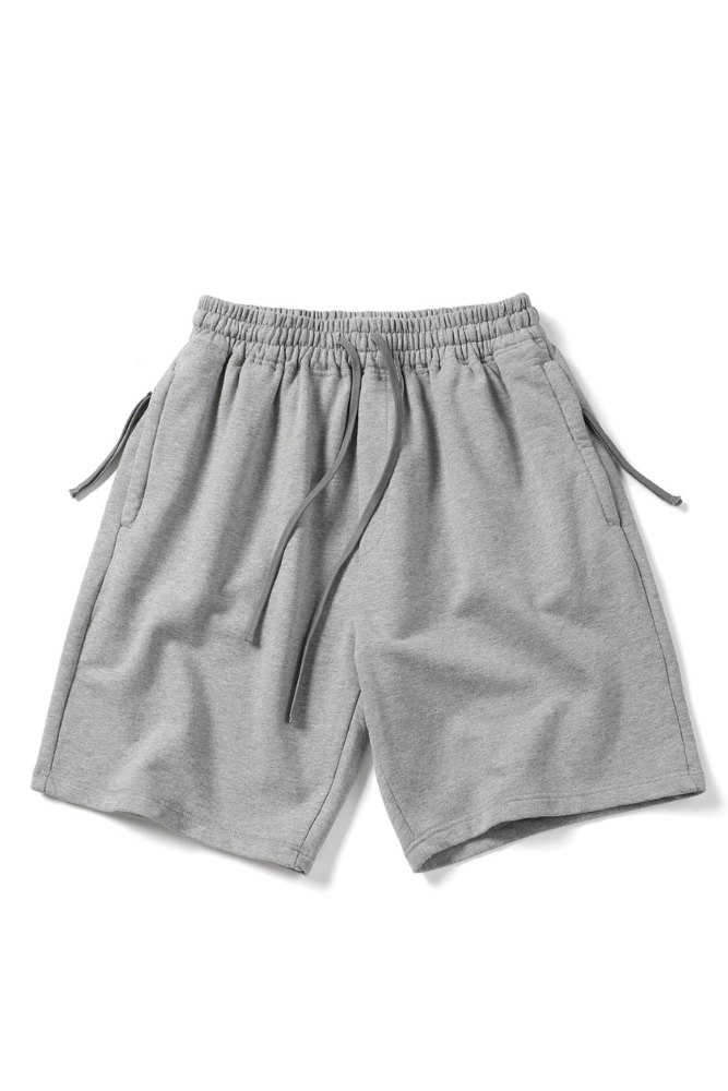 Cotton Shorts In Grey