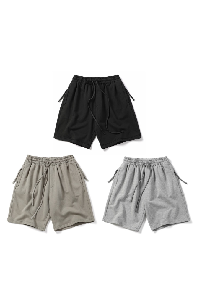 Cotton Shorts In Black
