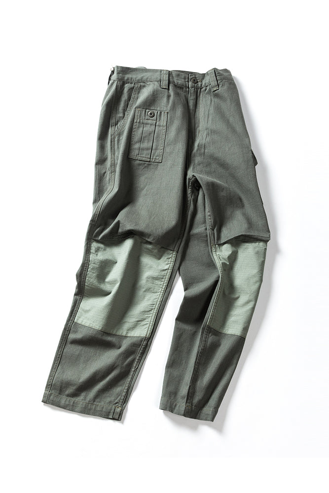 2 Tone Pants In Army Green