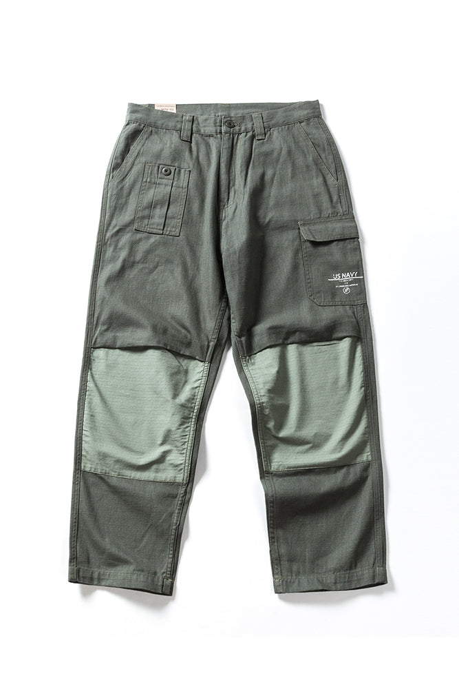 2 Tone Pants In Army Green
