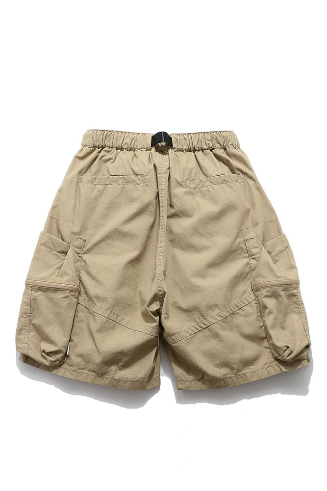 3D Pocket Shorts In Khaki