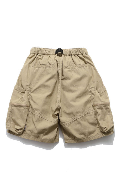 3D Pocket Shorts In Khaki
