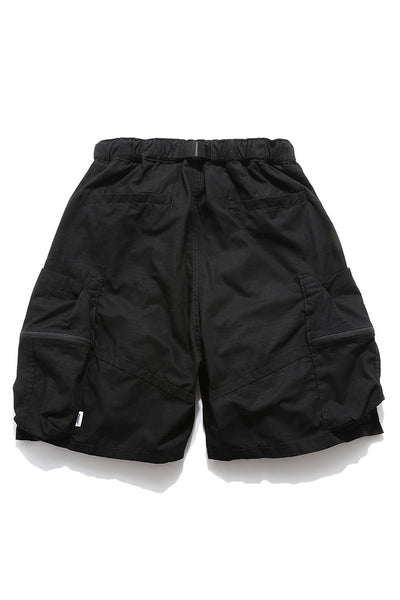 3D Pocket Shorts In Black