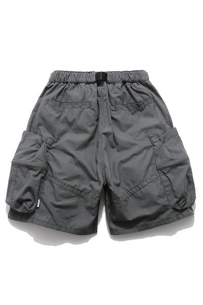 3D Pocket Shorts In Grey