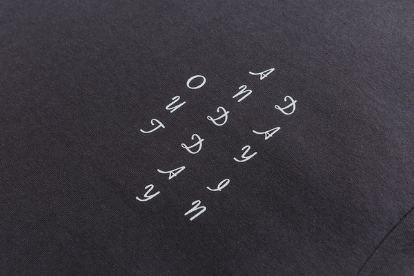 India Pattern Short Sleeve T-Shirt In Grey