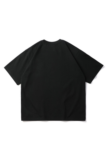 Embroidery Chest Pocket Tee In Black