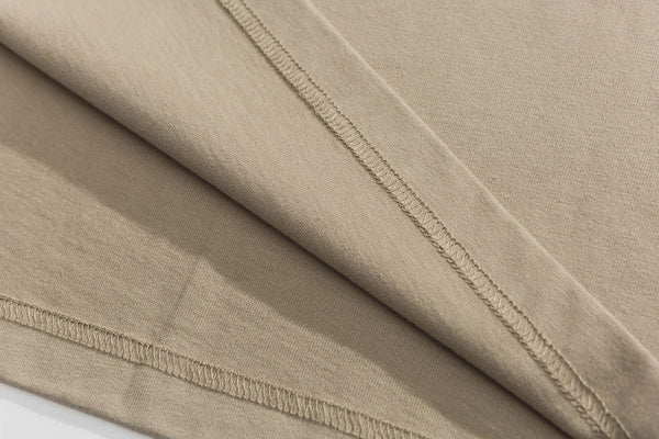 Liberaturs Printed Vest Tee In Light Khaki