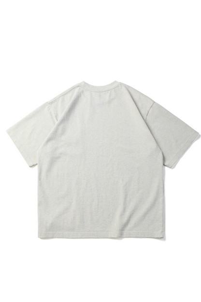 Embroidery Chest Pocket Tee In Grey