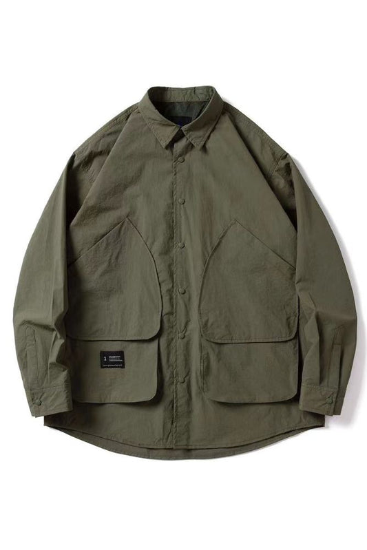 Mountain Multi Pockets Shirts In Army Green