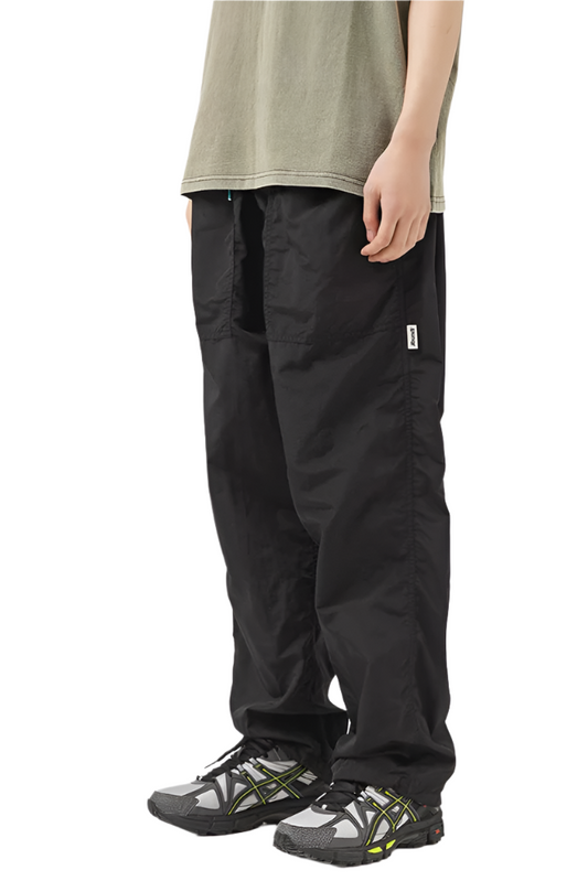 Windbreaker Loose Pants In Black
