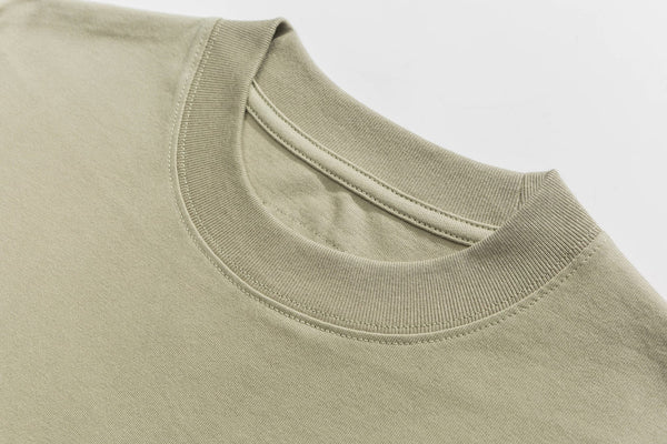 P Print Short Sleeve T-Shirt In Green Tea