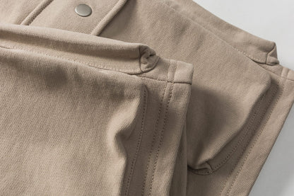Cargo Sweater Shorts In Light Khaki