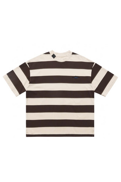 Strip Tee In Brown