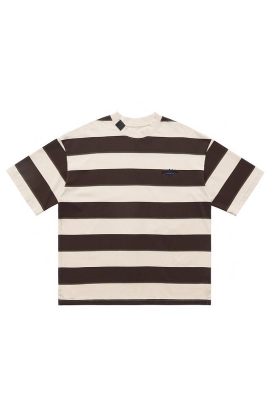 Strip Tee In Brown