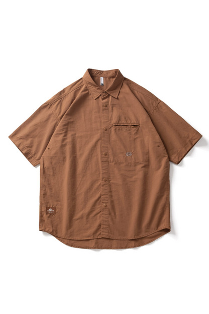Outdoor Short Sleeve Shirt In Brown