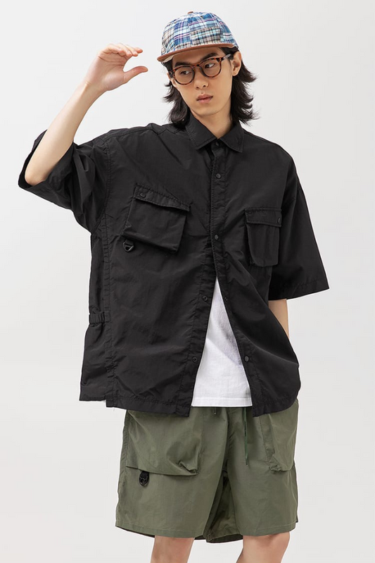 Hunter Hiker Short Sleeve Shirt In Black