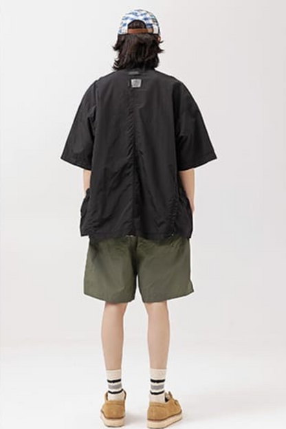 Hunter Hiker Short Sleeve Shirt In Black