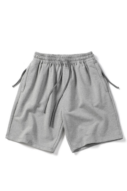Cotton Shorts In Grey