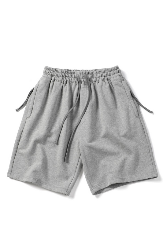 Cotton Shorts In Grey
