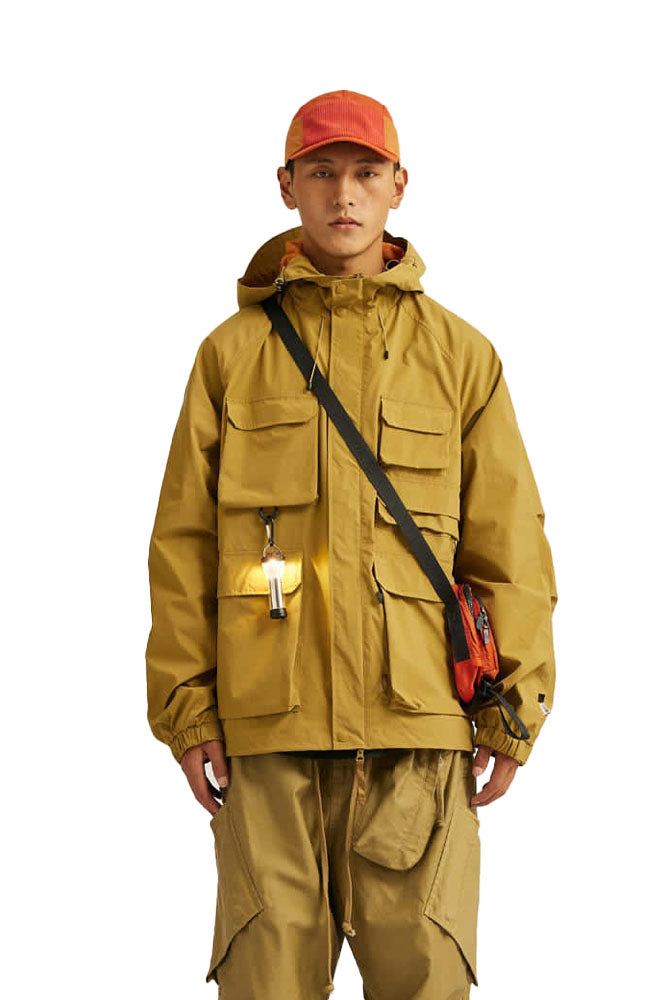 Outdoor  Fishing Jacket In Khaki