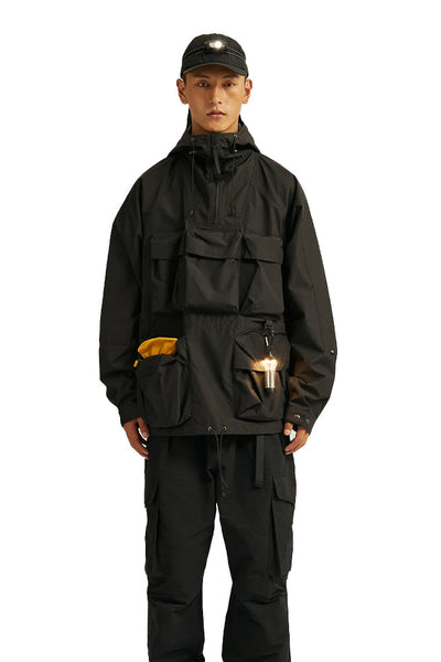Outdoor Hoodies Windbreaker In Black
