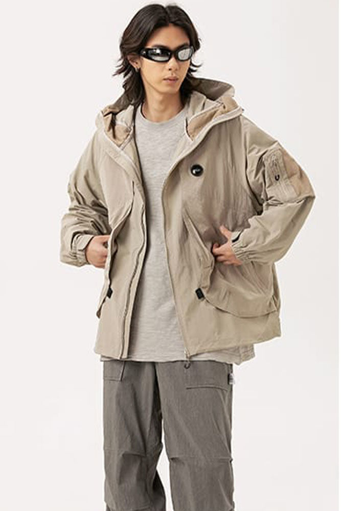 Hiking Windbreaker In Khaki