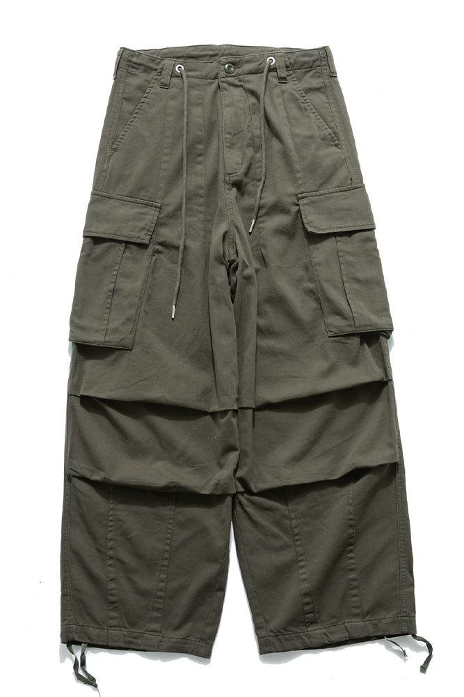 Cargo Pants with Straight In Army Green