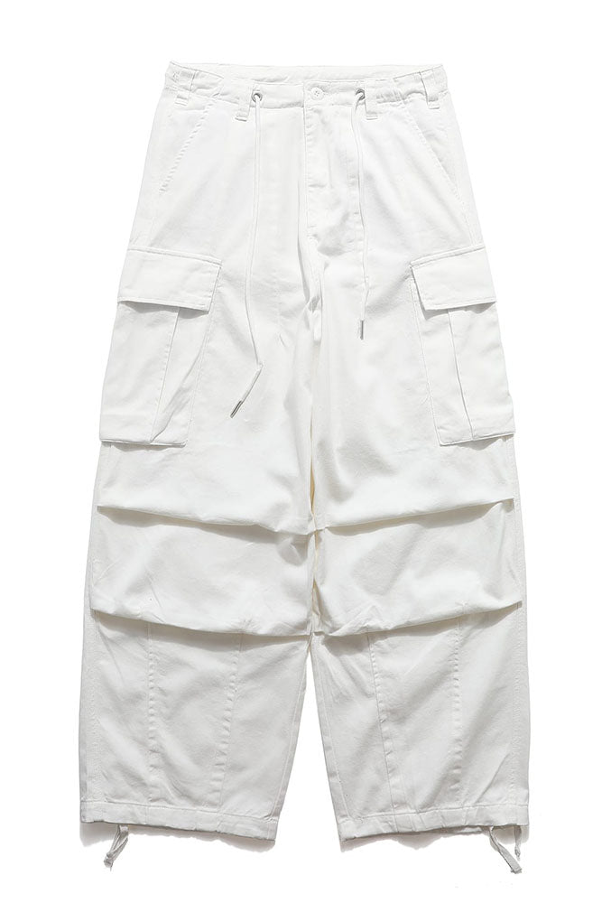 Cargo Pants with Straight In White