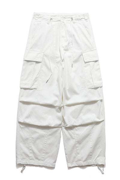 Cargo Pants with Straight In White