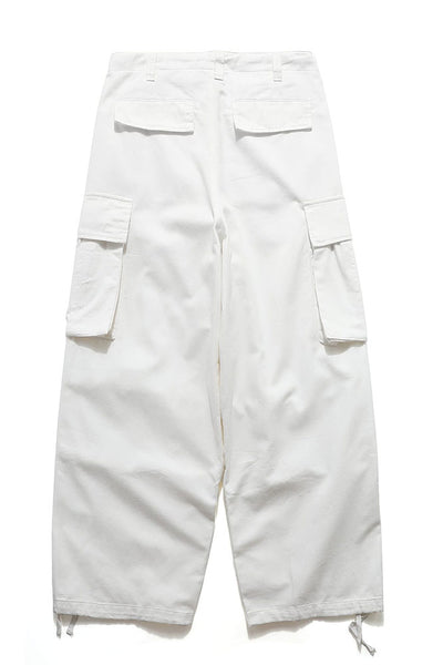 Cargo Pants with Straight In White