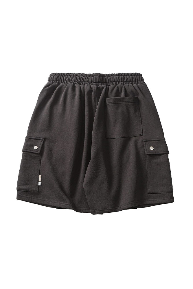Cargo Sweater Shorts In Black