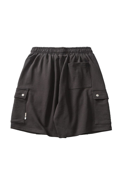Cargo Sweater Shorts In Black