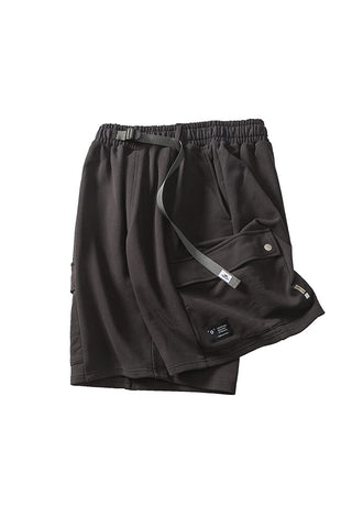 Cargo Sweater Shorts In Black