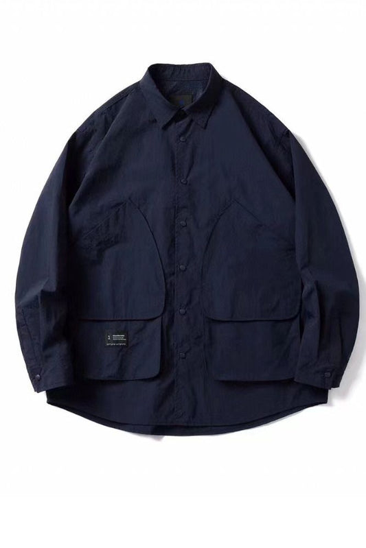 Mountain Multi Pockets Shirts In Blue