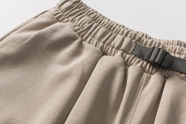 Cargo Sweater Shorts In Light Khaki