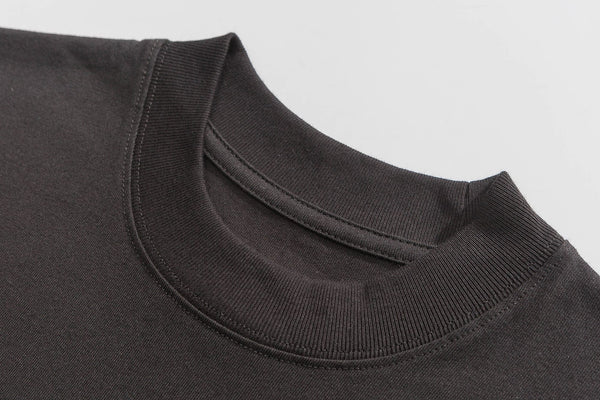 Logo Printed Vest Tee In Dark Grey