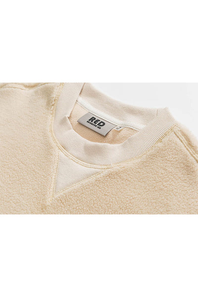 Fleece Sweater In Ivory