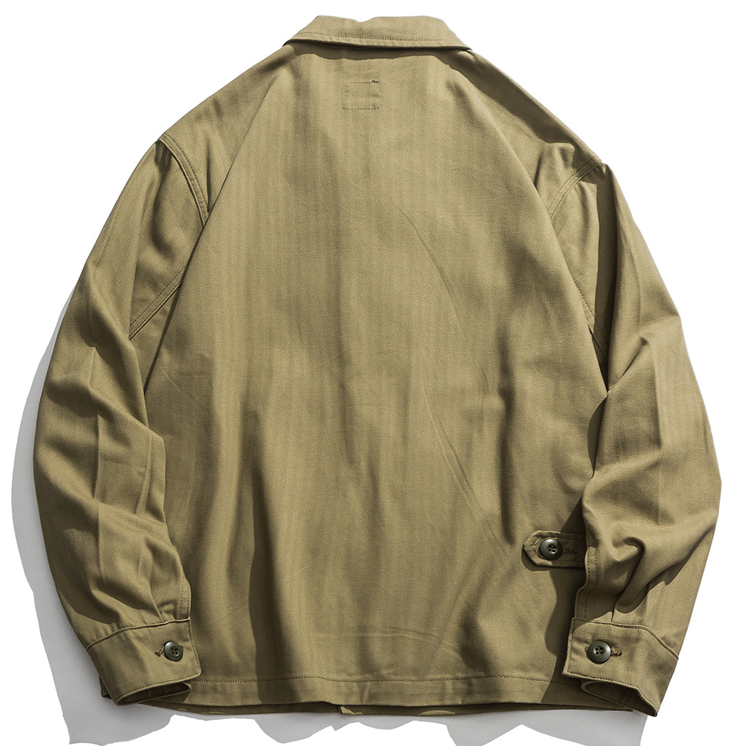 Worker Jacket In Olive Green