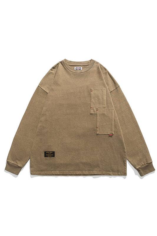 Patchwork T-Shirt In Khaki