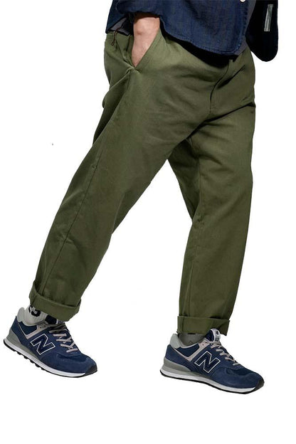 Best Super Function Loose Cropped Pants In Amy Green