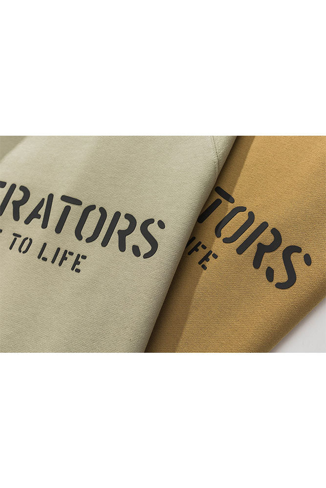 Liberators Print Hoodies with back In Green